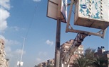 إزالة 232 إعلاناً مخالفاً وتحرير 41 محضراً لمخالفات الإعلانات بكفر الشيخ
