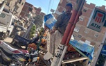 حملة مكبرة لإزالة الإعلانات المخالفة بشوارع وميادين بيلا