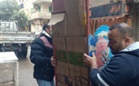 حملة إشغالات لرفع المخالفات بشارع فاطمة رشدي بالعمرانية 