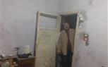 إخلاء عقار وتشميعه لحين معاينه لجنة التنظيم بعد سقوط جزء من السقف ب ٩ شارع حسن ابو العلا من شارع التلاتيني