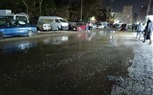  شفط تراكمات مياه بشارع مستشفى الصدر ناتج كسر ماسورة مياه أمام مدرسة احمد زويل
