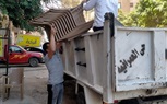 عمل حملة اشغالات بشارع ترعه الزمر وتم إيداع المضبوطات بمخزن الحى 