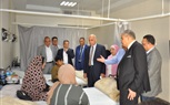 رئيس جامعة كفر الشيخ يطمئن على المرضي الفلسطينيين بالمستشفى الجامعي