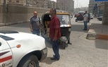  عمل حمله على التكاتك سير عكس الاتجاه بشارع ناصر الثورة وشارع محمود سامي البارودي وشارع ترعه الزمر 