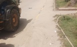تجريد الأتربة بالجزيرة الوسطي بشارع الهرم 