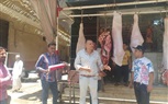 مرور لجنة مشكلة من قبل رئيس حي العمرانية على اللحوم الحية والمذبوحة للتأكد من وجود تصريح له