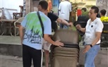 عمل حملة اشغالات ليليه بشارع سلامه الراضي وشارع السحاب تم إيداع المضبوطات بمخزن الحى