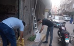 إيقاف أعمال تشطيب محل بدون تصريح بشارع حسب النبي من شارع أحمد كامل 