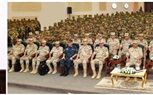 الفريق أول عبد المجيد صقر القائد العام للقوات المسلحة وزير الدفاع والإنتاج الحربى  يلتقى بعدد من مقاتلى القوات الخاصة من المظلات والصاعقة