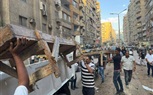 محافظة الجيزة تزيل تعديات واشغالات المقاهي والمحال التجارية والباعه الجائلين بمنطقة الطوابق والمنشية والمطبعة