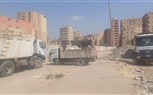محافظة الجيزة ترفع 600 طن مخلفات هدم وبناء بمنطقة العشروه بحي العمرانية