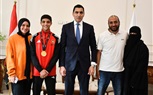 وزير الرياضة يستقبل 