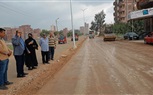 بدء أعمال الرصف بطريق السلخانة في دسوق بطول 1000 م