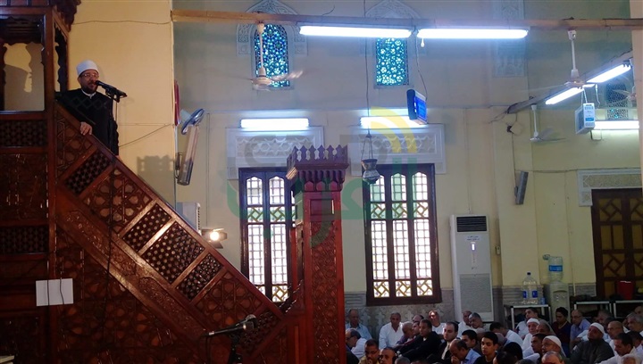 ننشر خطبة الجمعة بحضور وزير الأوقاف والمفتي فى مسجد ناصر ببنها