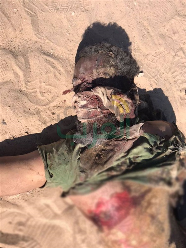 شاهد.. صور جثث العناصر الإرهابية المهاجمة لنقاط تأمين منطقة القواديس