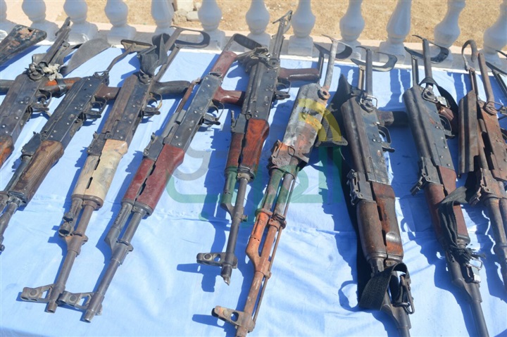 قوات إنفاذ القانون بالجيش الثانى الميدانى تتمكن من القضاء على عدد "6" فرد تكفيرى شديدى الخطورة 
