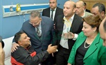 بالصور.. وفد برلماني يزور مصابي الشرطة في 