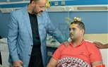 بالصور.. وفد برلماني يزور مصابي الشرطة في 