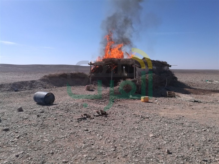 تدمير 5 أوكار وعربتي دفع رباعي خاصة بالعناصر التكفيرية بوسط سيناء