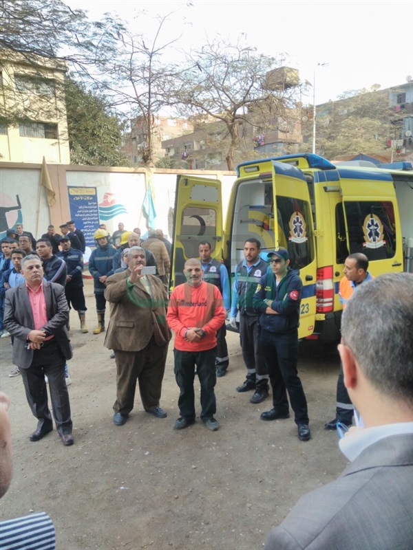 التعليم تجرى تجربة عملية لإخلاء مدرسة الأمل للصم والبكم لمواجهة الأزمات والكوارث