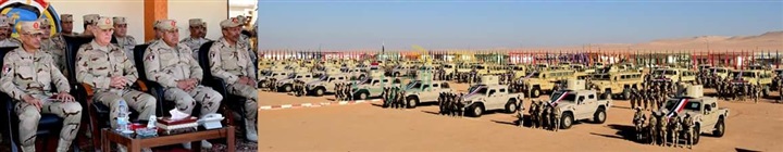 "رئيس الأركان" يتفقد عناصر من تشكيلات ووحدات الجيش الثانى الميدانى بسيناء