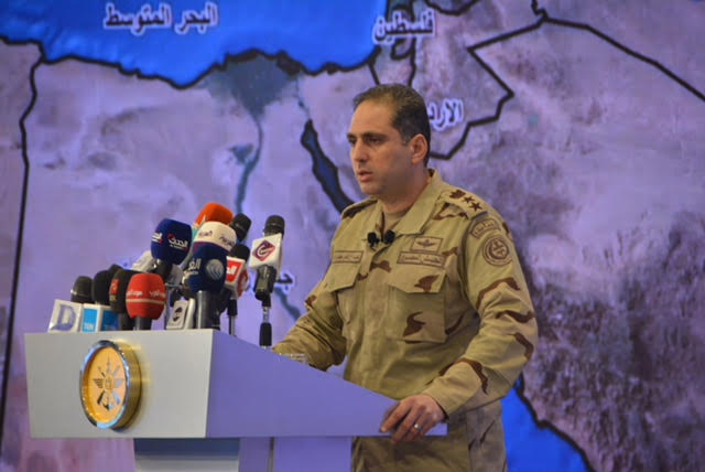 المتحدث العسكري: القضاء على 105 تكفيريين واستشهاد 16 من أبطال الجيش