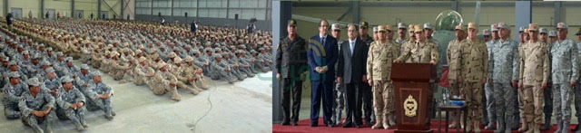 الرئيس السيسى يزور إحدى القواعد الجوية بسيناء 