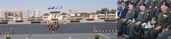 وزير الدفاع يشهد حفل تخرج الدفعة 153 من كلية الضباط الاحتياط