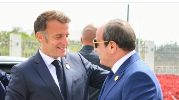 الرئيس السيسي وماكرون